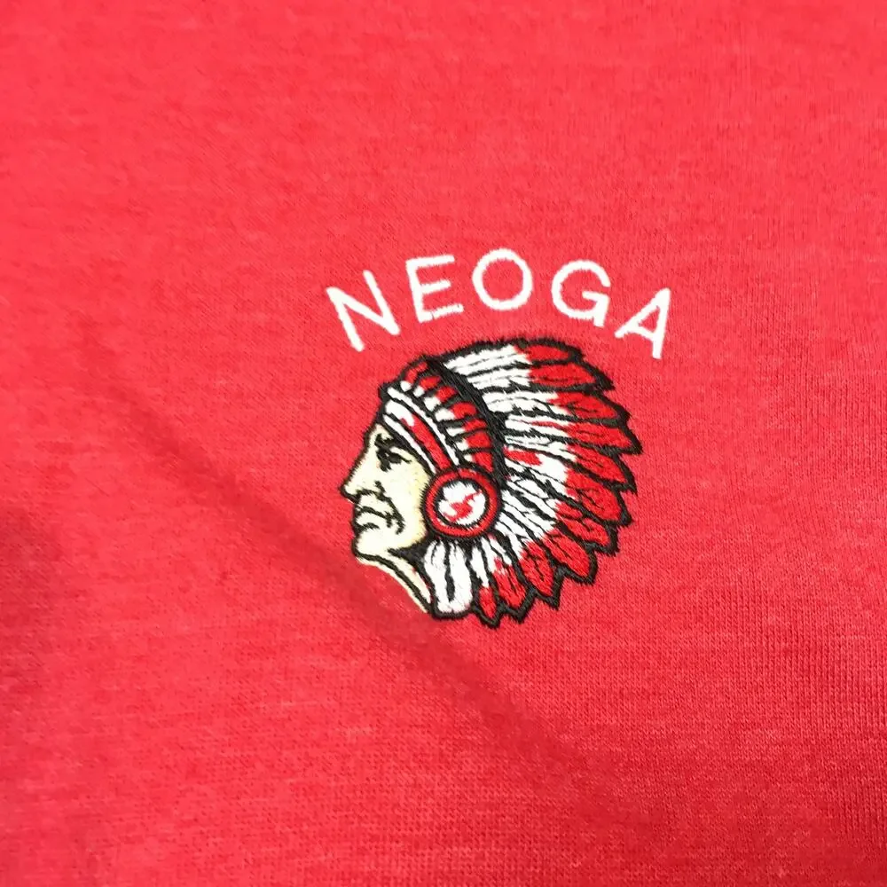 Neoga 1/4 Zip Up Sweatshirt Red Long Sleeve Sizes XL